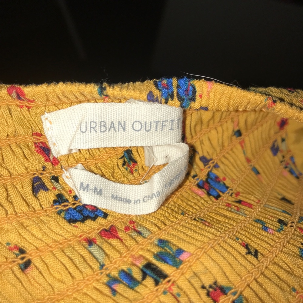 Yellow Floral Mini Dress